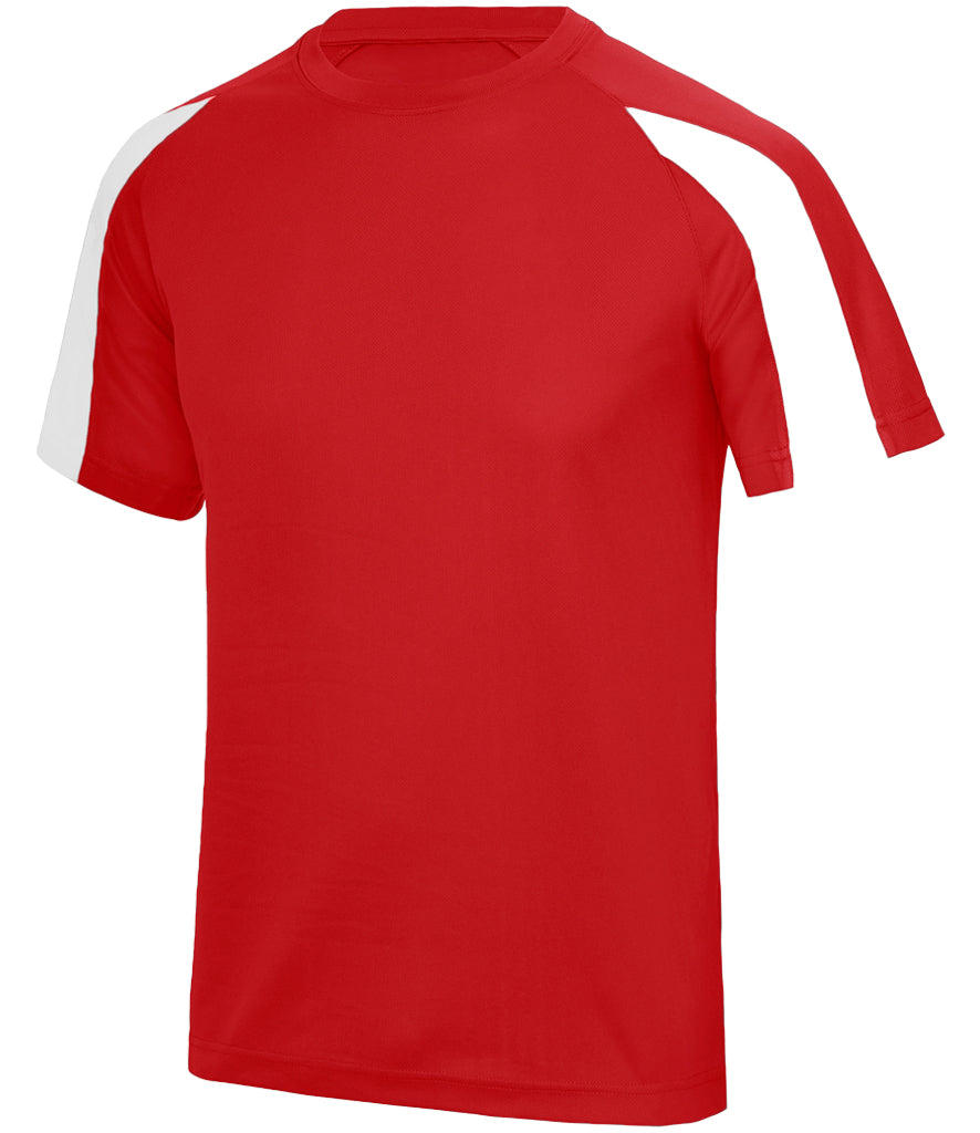 AWDis Cool Contrast Adults Football/Sports T-Shirt.