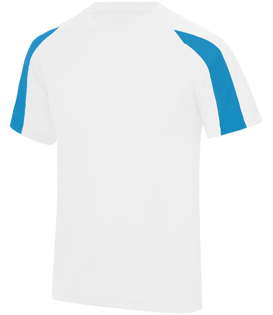 Just Cools Contrast Kids Sports T-Shirt.