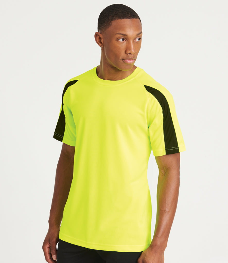 AWDis Cool Contrast Adults Football/Sports T-Shirt.