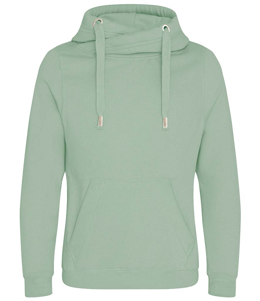 Just Hoods Cross Neck Hoodie