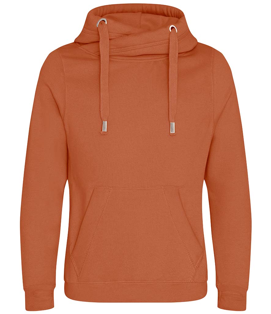 Just Hoods Cross Neck Hoodie