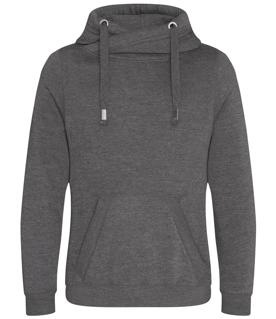 Just Hoods Cross Neck Hoodie