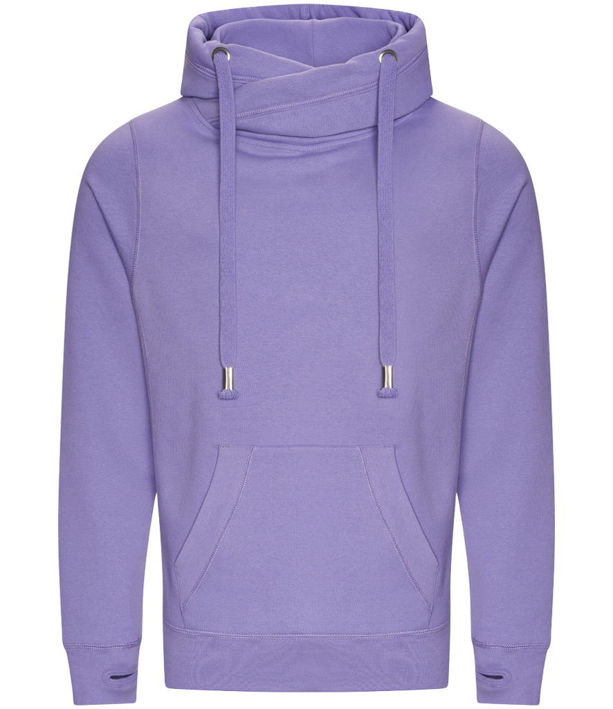 Just Hoods Cross Neck Hoodie