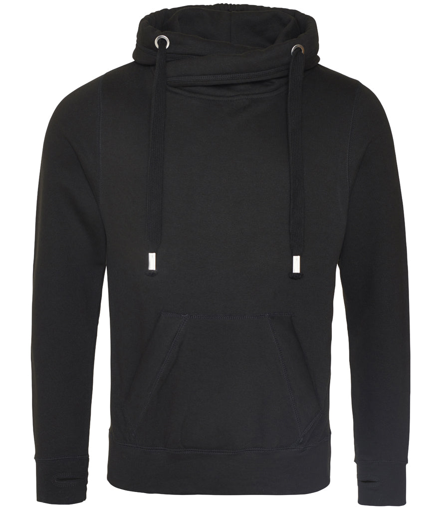Just Hoods Cross Neck Hoodie