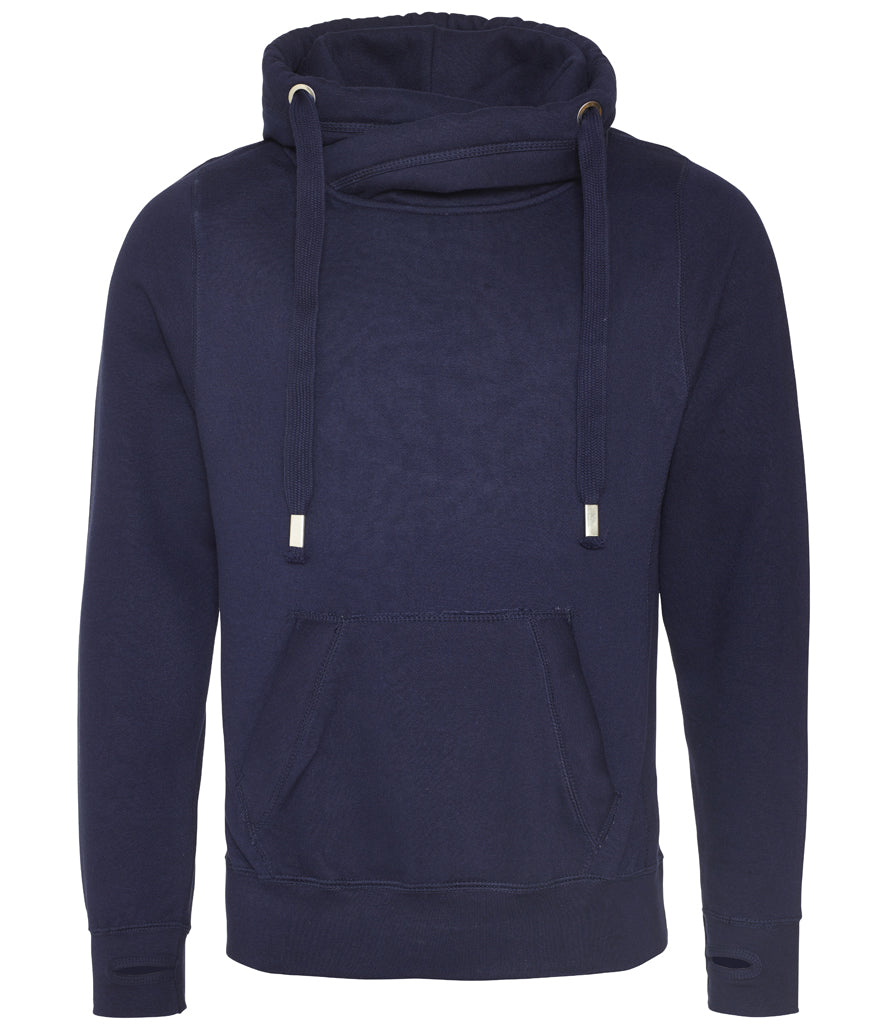 Just Hoods Cross Neck Hoodie