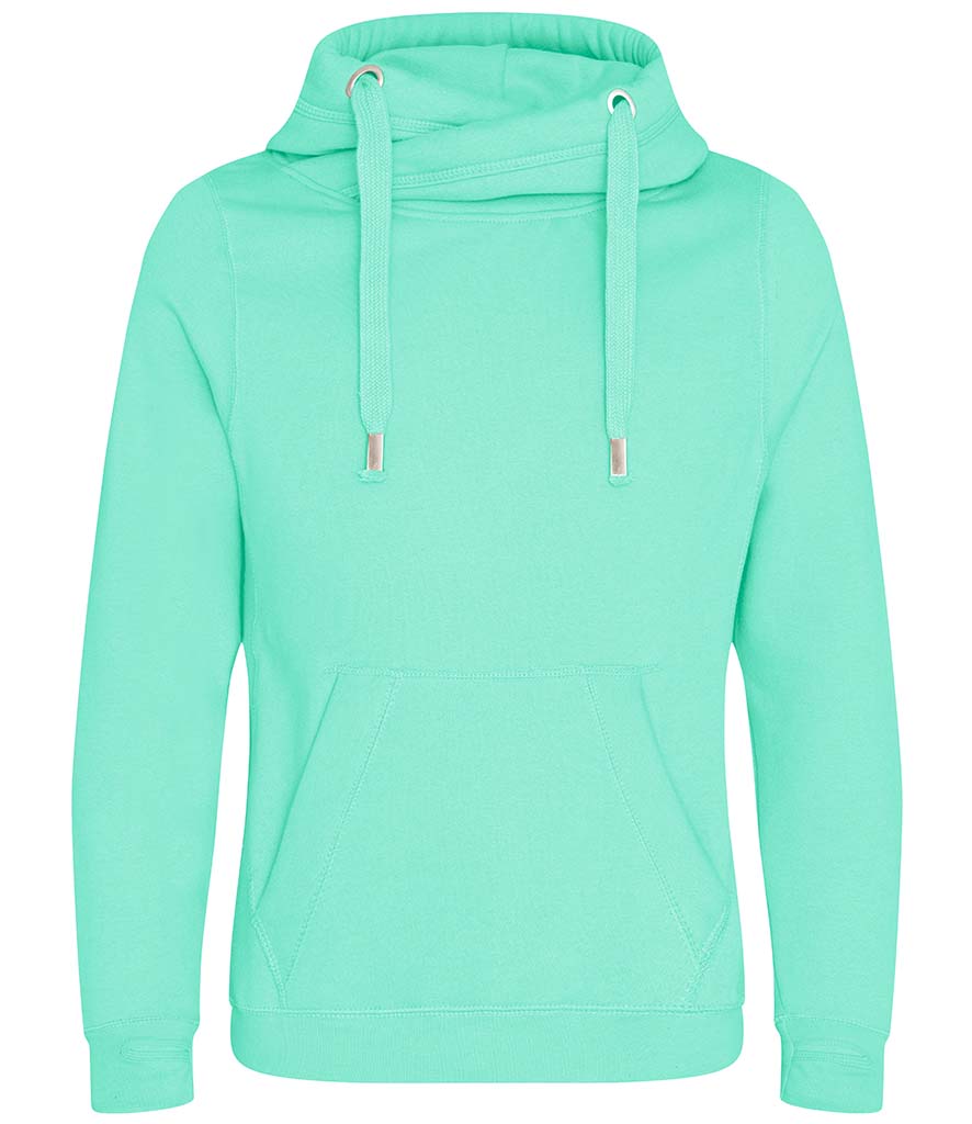 Just Hoods Cross Neck Hoodie