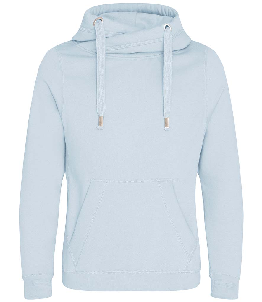 Just Hoods Cross Neck Hoodie
