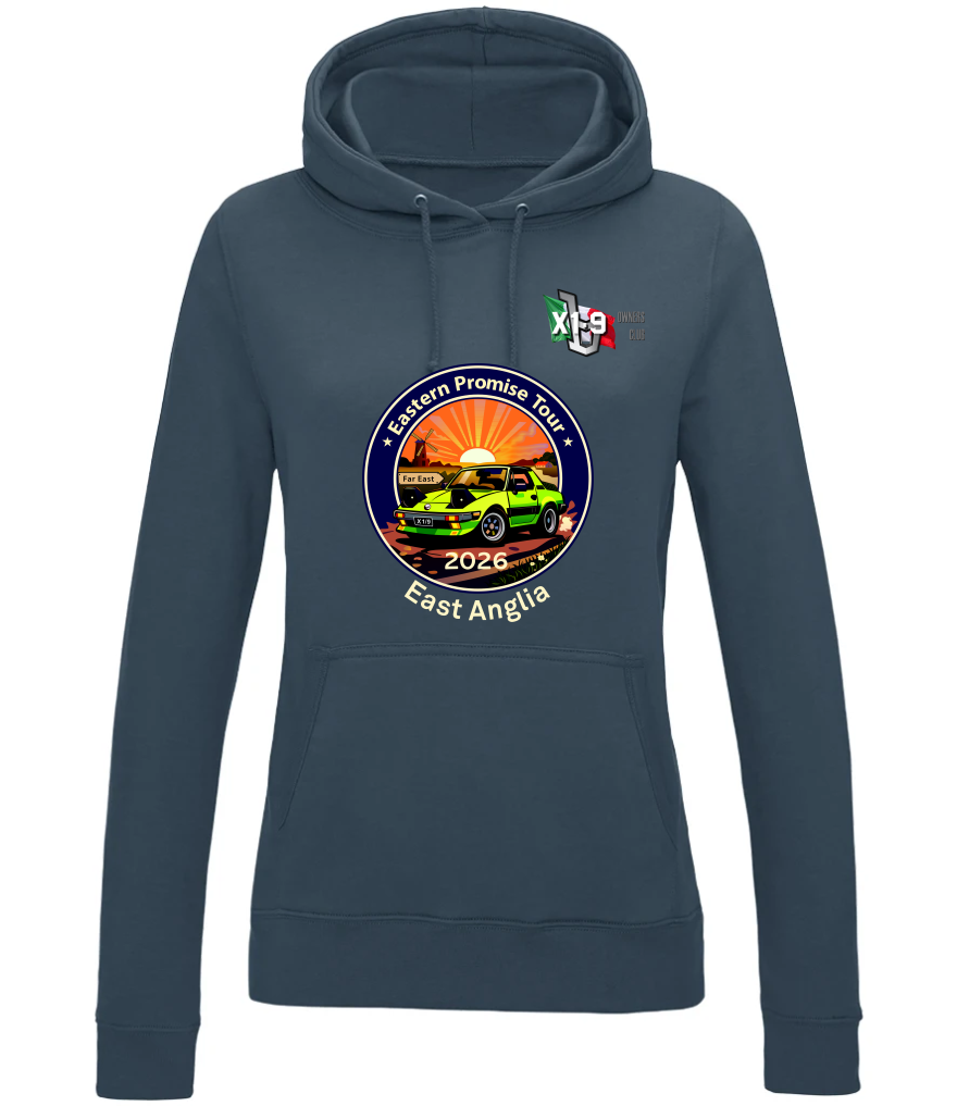 X1-9 Owners Club. Eastern Promise Tour. Ladies Just Hoods College Hoodie