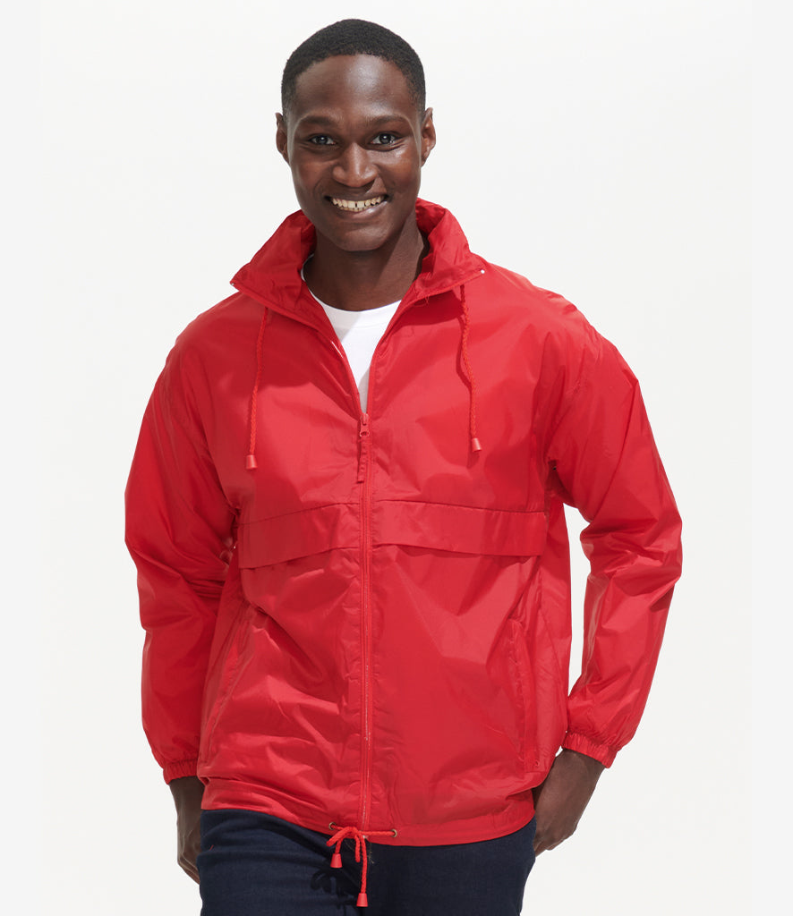 Adults and Kids SOL'S Unisex Surf Windbreaker Jacket