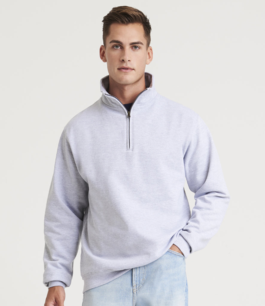 Just Hoods zip neck sweatshirt