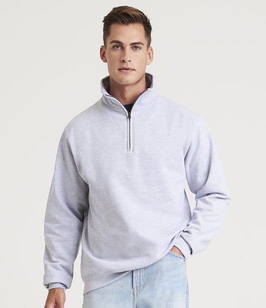 Just Hoods zip neck sweatshirt