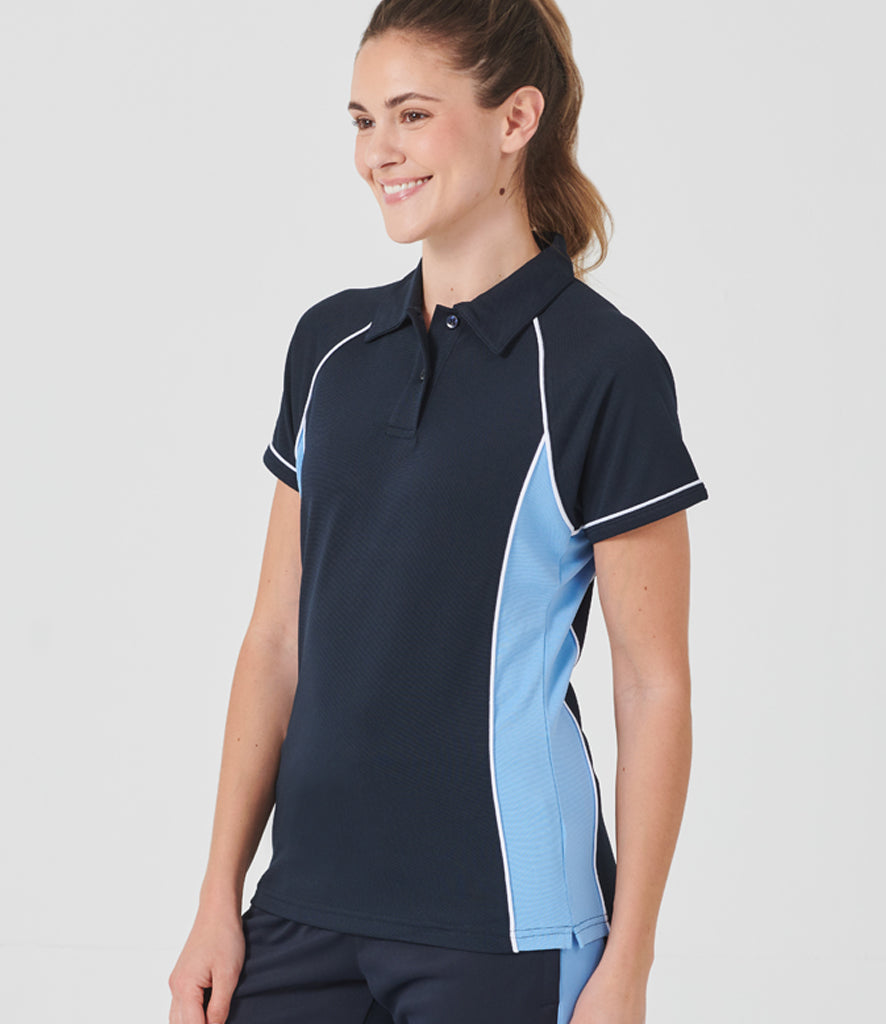 Ladies Finden + Hales Performance Piped Polo Shirt