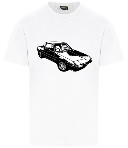X1-9 Owners Club. Mid-engined Magic Print RTX T-Shirt in White