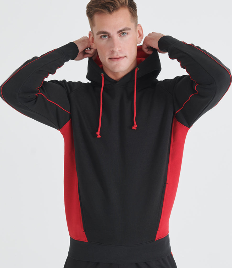 Finden + Hales Adults Contrast Hooded Sweatshirt