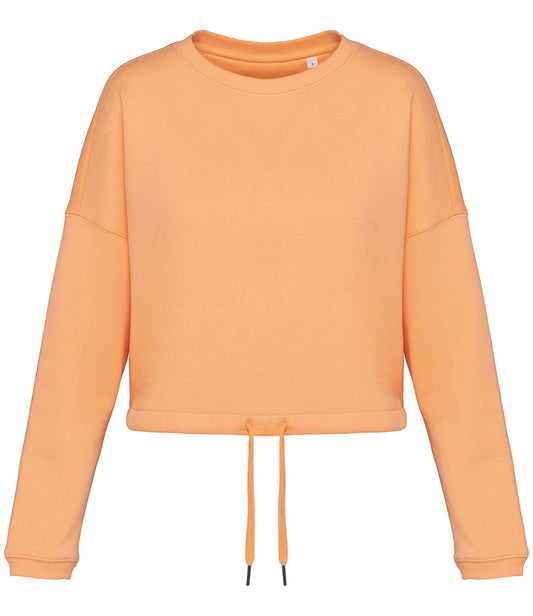 Native Spirit Ladies Oversized Cropped Sweatshirt