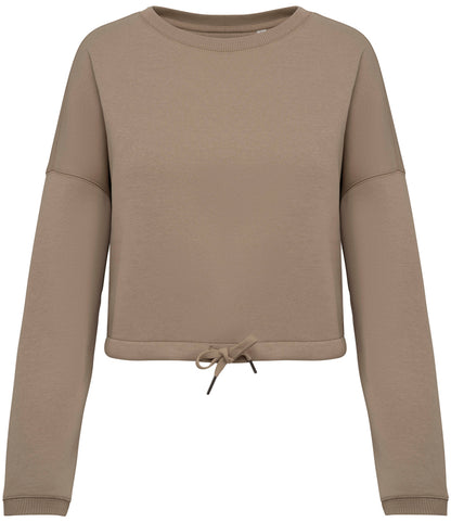 Native Spirit Ladies Oversized Cropped Sweatshirt