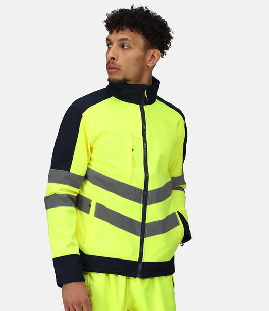 Hi-Viz Regatta Contrast Soft Shell Jacket