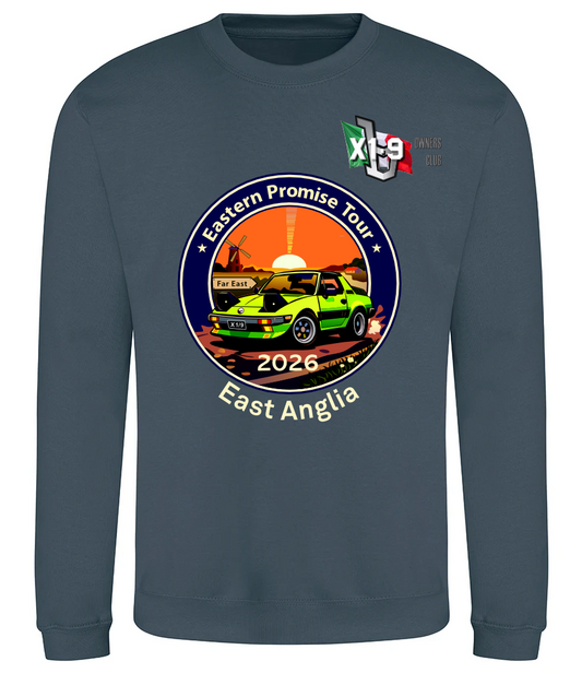 X1-9 Owners Club. Eastern Promise Tour. Just Hoods Sweatshirt