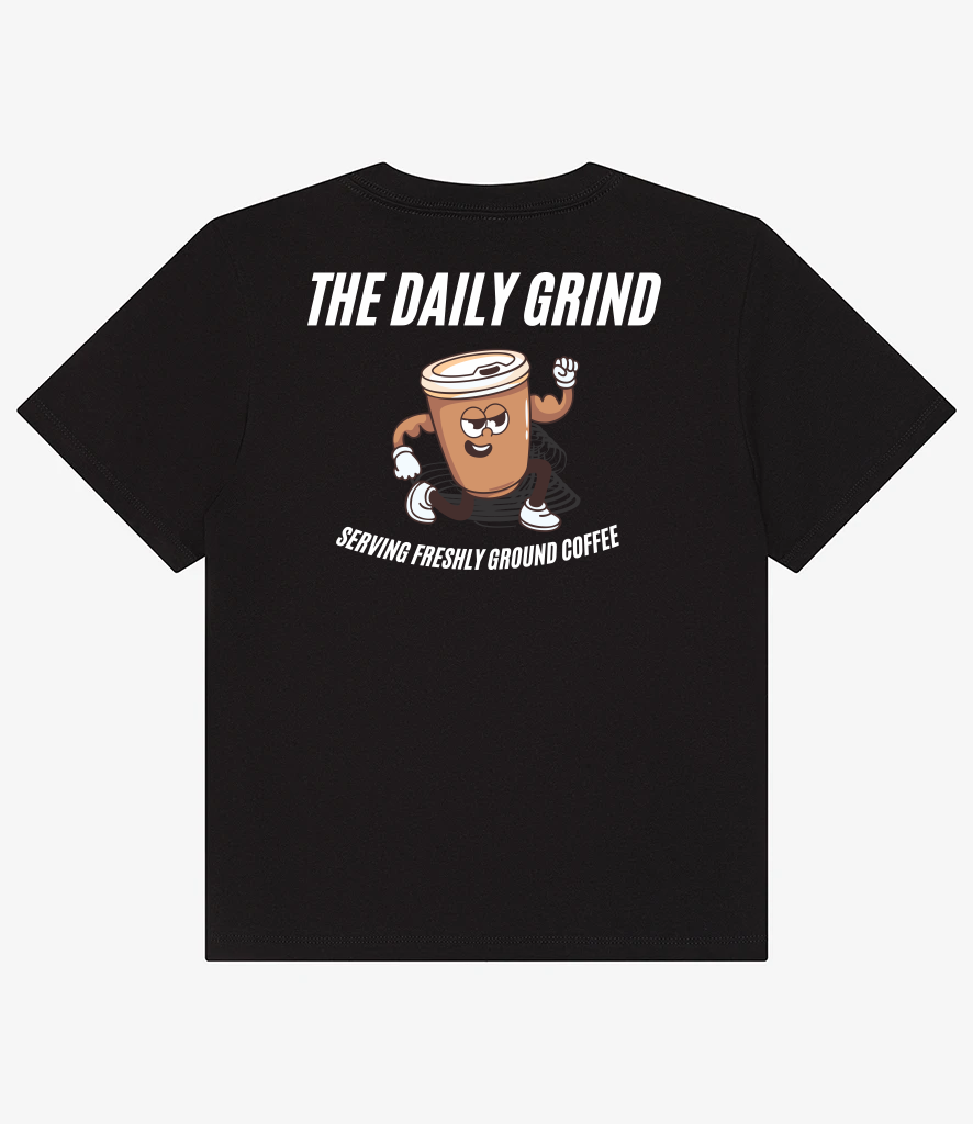 TT Fitness - The Daily Grind Coffee - Ladies Heavy Boxy T-Shirt