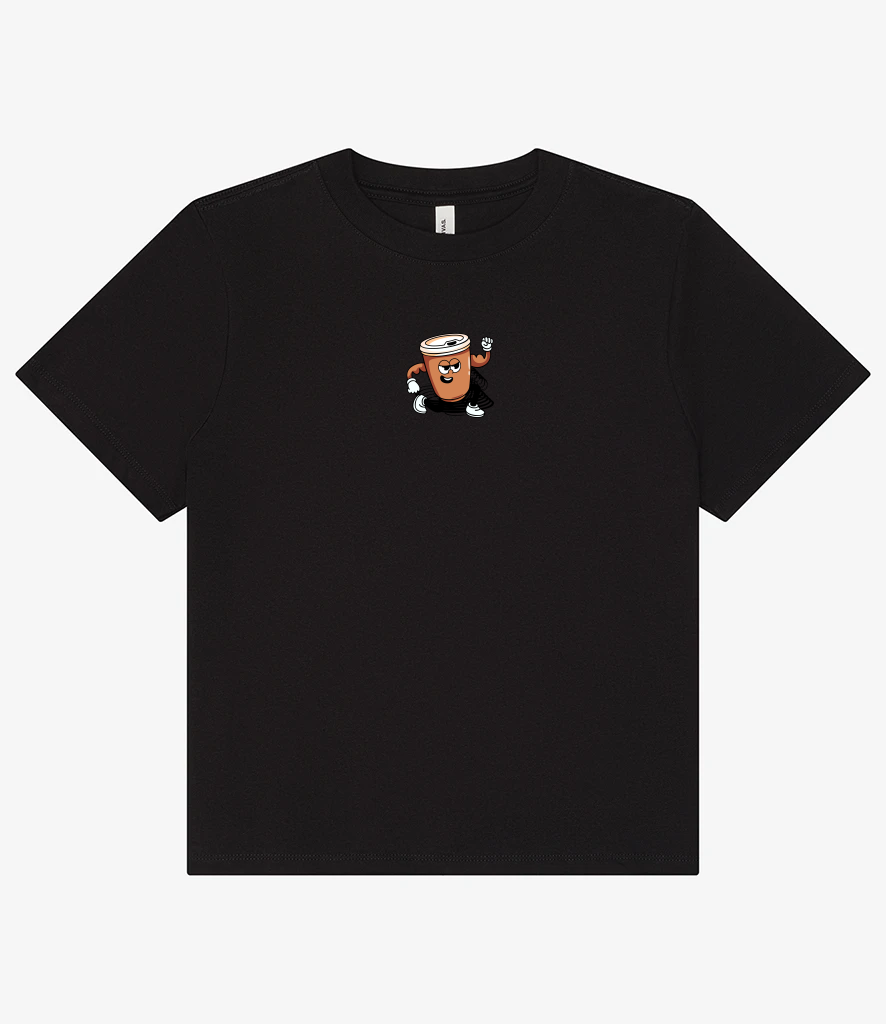 TT Fitness - The Daily Grind Coffee - Ladies Heavy Boxy T-Shirt