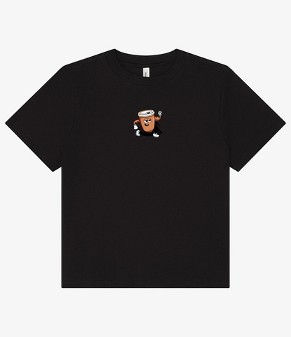TT Fitness - The Daily Grind Coffee - Ladies Heavy Boxy T-Shirt