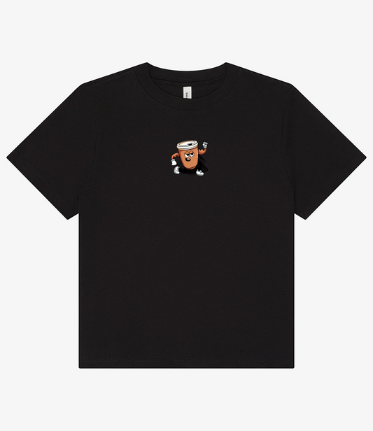 TT Fitness - The Daily Grind Coffee - Ladies Heavy Boxy T-Shirt