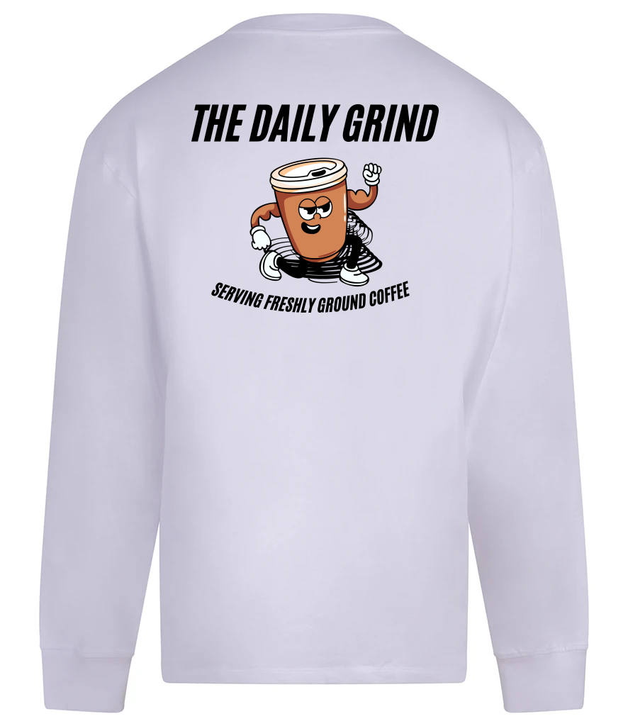 TT Fitness - The Daily Grind Coffee - Anthem Headline Heavy Long Sleeve T-Shirt