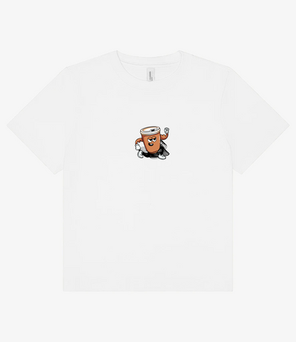 TT Fitness - The Daily Grind Coffee - Ladies Heavy Boxy T-Shirt