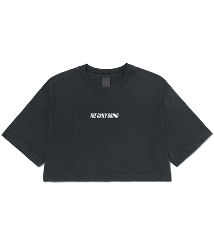 TT Fitness - The Daily Grind - Ladies Heavyweight Cropped T-Shirt
