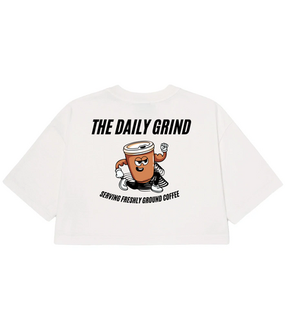 TT Fitness - The Daily Grind - Ladies Heavyweight Cropped T-Shirt