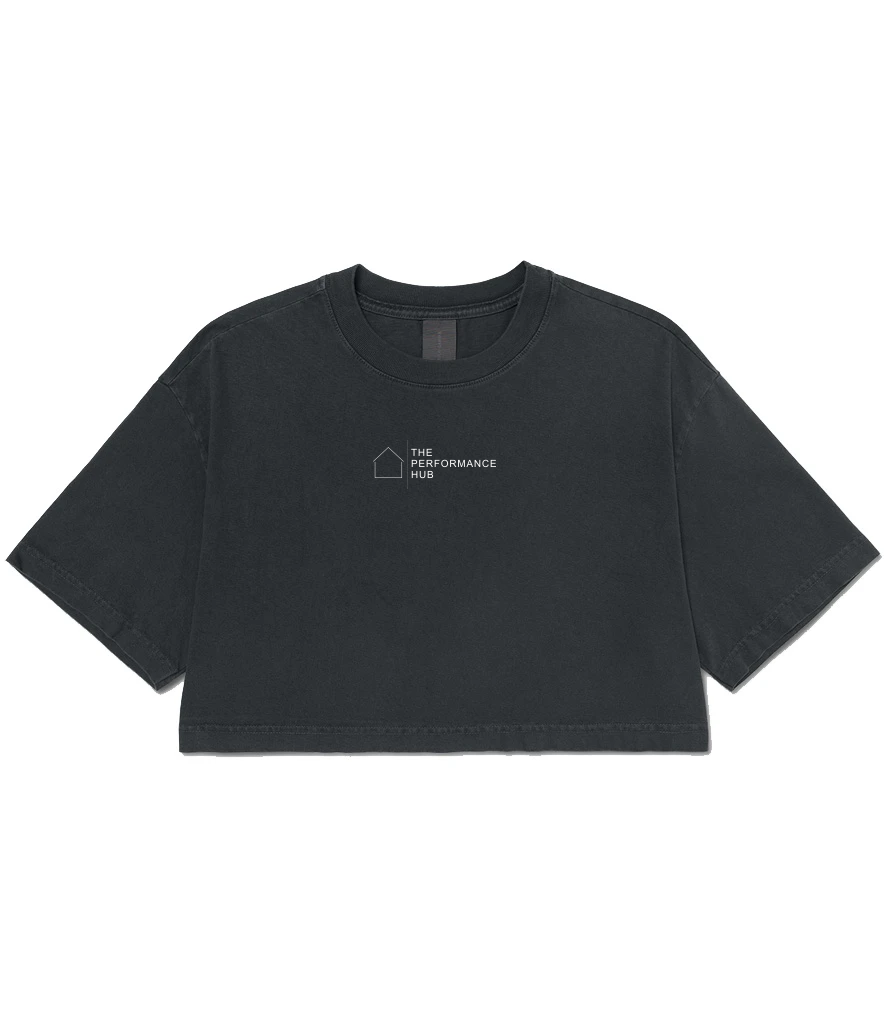 TT Fitness - The Performance Hub - Ladies Heavyweight Cropped T-Shirt