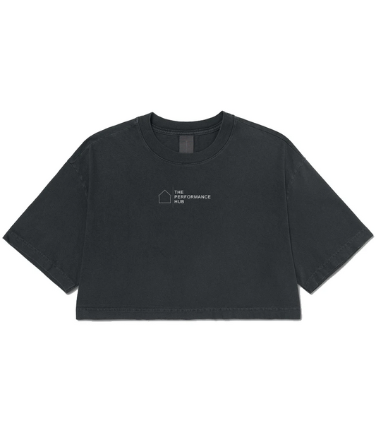 TT Fitness - The Performance Hub - Ladies Heavyweight Cropped T-Shirt