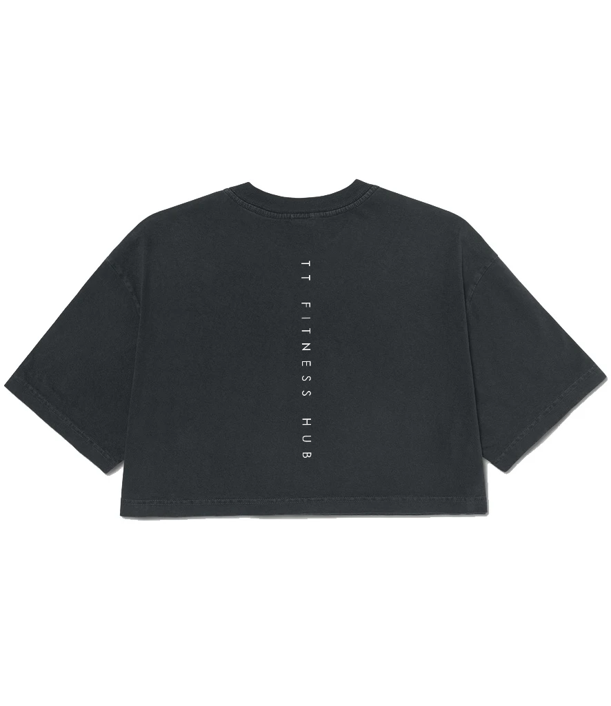 TT Fitness - The Fitness Hub - Ladies Heavyweight Cropped T-Shirt