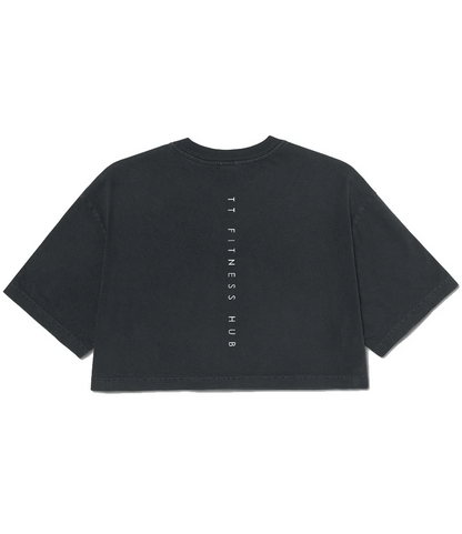 TT Fitness - The Fitness Hub - Ladies Heavyweight Cropped T-Shirt