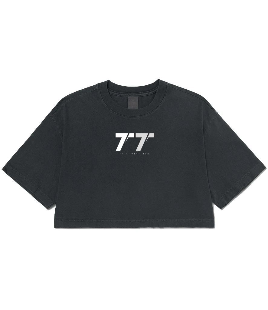 TT Fitness - The Fitness Hub - Ladies Heavyweight Cropped T-Shirt