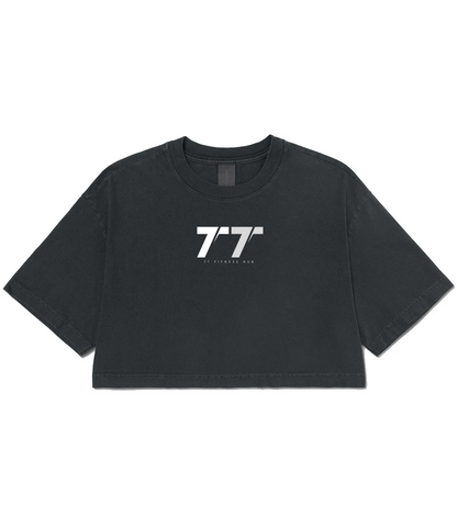 TT Fitness - The Fitness Hub - Ladies Heavyweight Cropped T-Shirt
