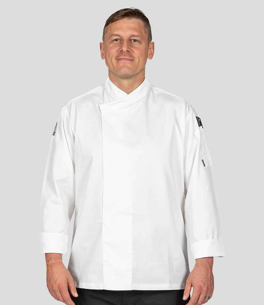 Unisex White Chef's Jacket - Le Chef, Long Sleeve