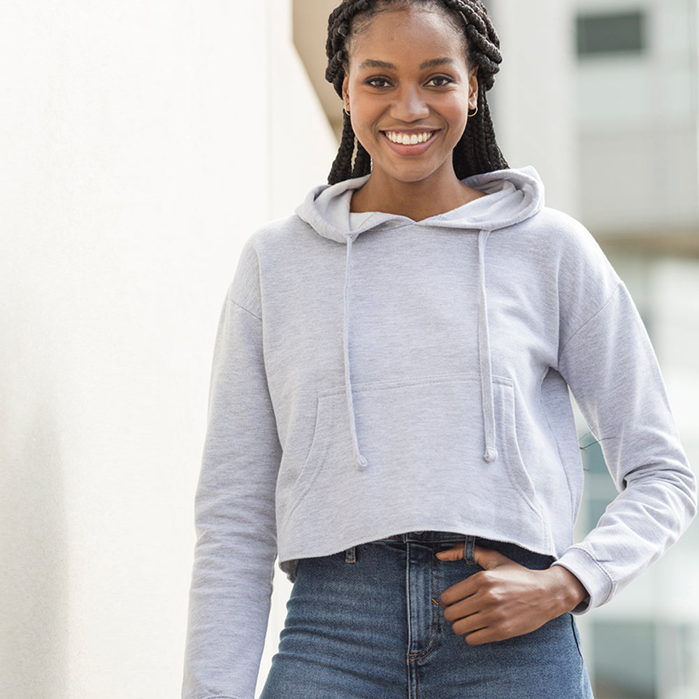 AWDis Ladies Cropped Hoodie