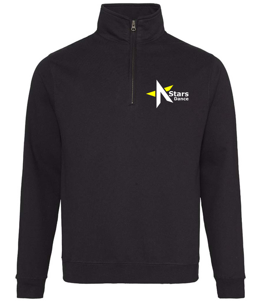 A-Stars Dance Adults 1/4 Zip Sweatshirt