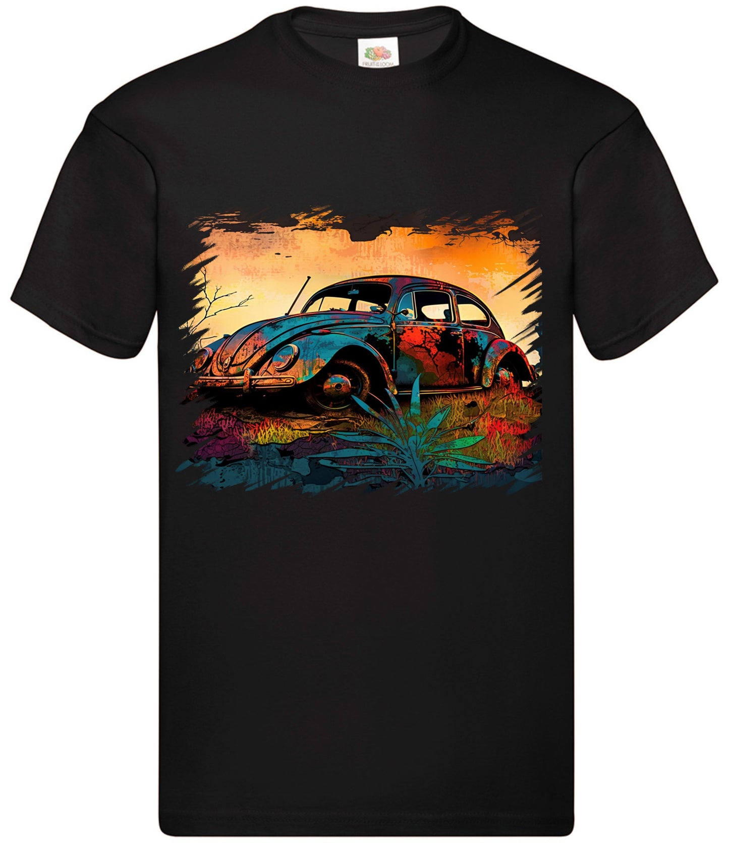 Retro Vintage VW Beetle T-shirt Adults or Kids.